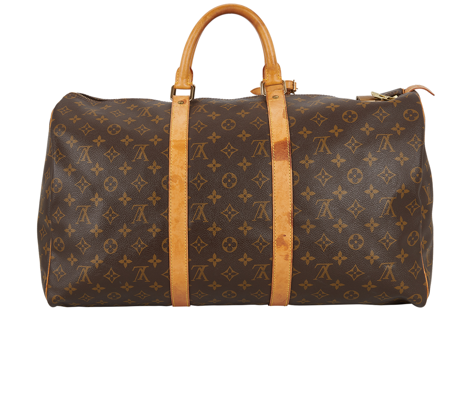 Keepall 50, &pound;580, Handbags, Brown, Canvas, Back view